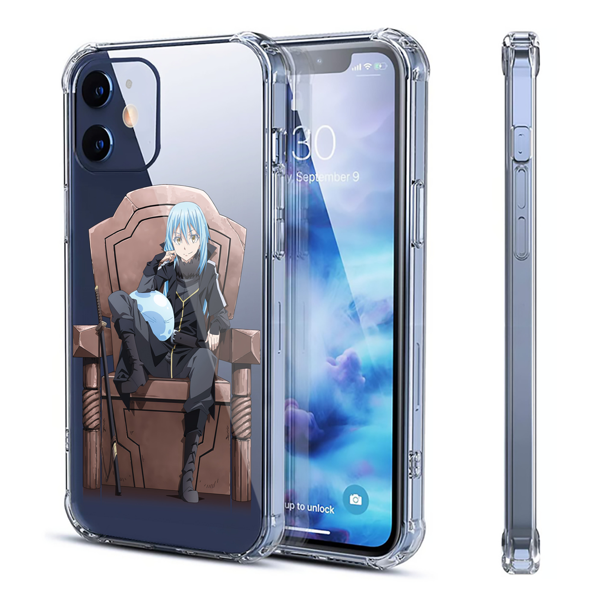 （画像用） 転スラ Regarding Reincarnated to Slime 【iPhone 12シリーズ対応】透明スマホケース（クリアソフトケース）